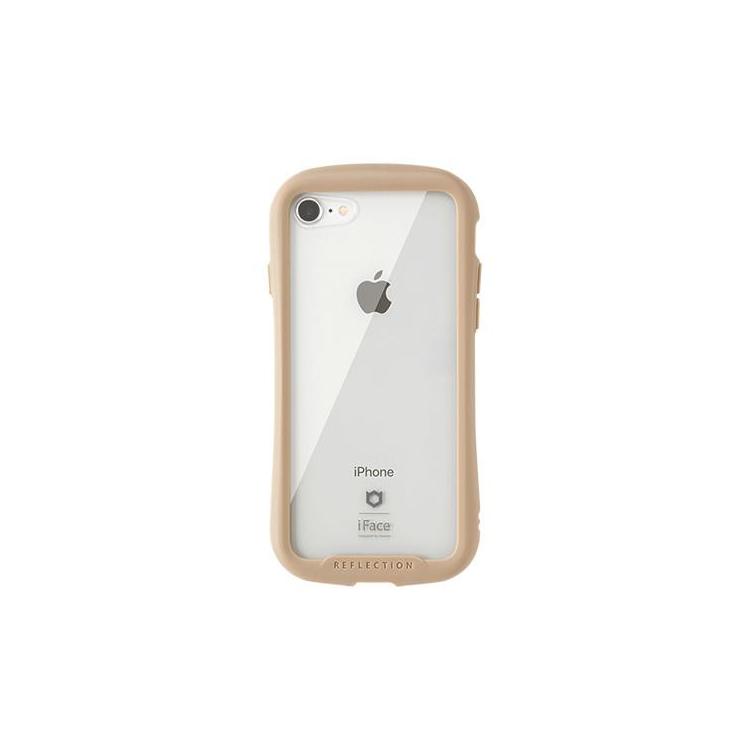 ｉＰｈｏｎｅ８／７用 強化ガラスクリアケース ベージュ ｉＦａｃｅ