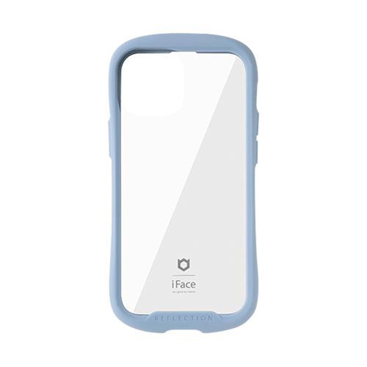 スノーブルー iFace リフレクションクリアケースiPhone14Proペール