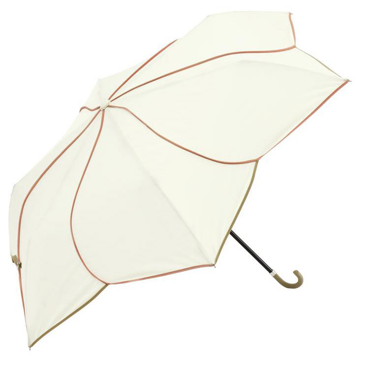 晴雨兼用 折りたたみ傘 バイカラーパイピング ミニ ホワイト: ファッション＆バラエティ雑貨  ロフト公式通販サイト  LOFT