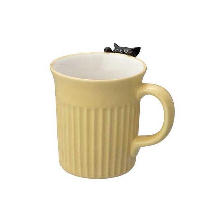 にらめっこ猫マグ 黒猫 黒猫