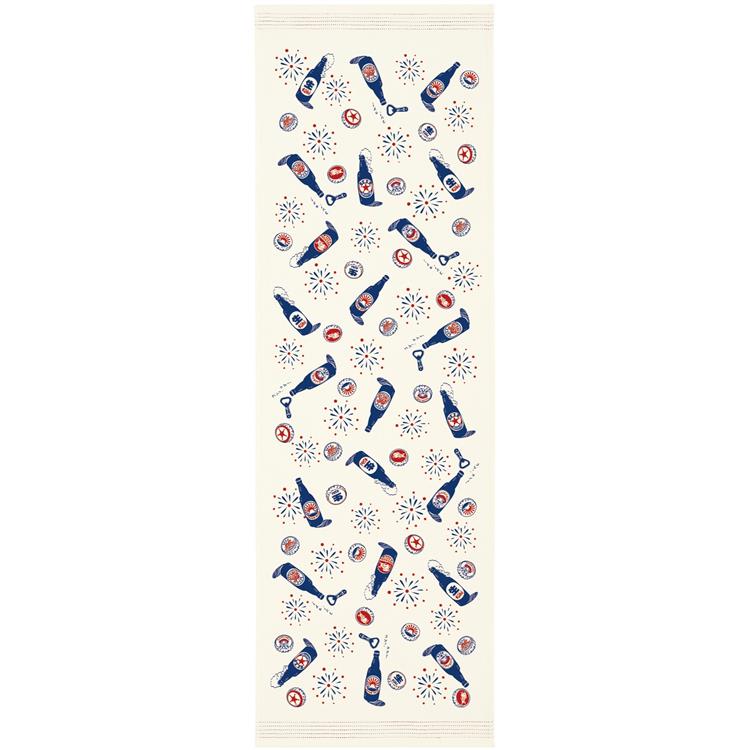 布ごよみ タオルてぬぐい 33×100cm 花火でカンパイ ‐