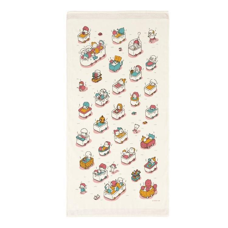 大きなタオルてぬぐい 58×120cm ヨシタケシンスケ ‐