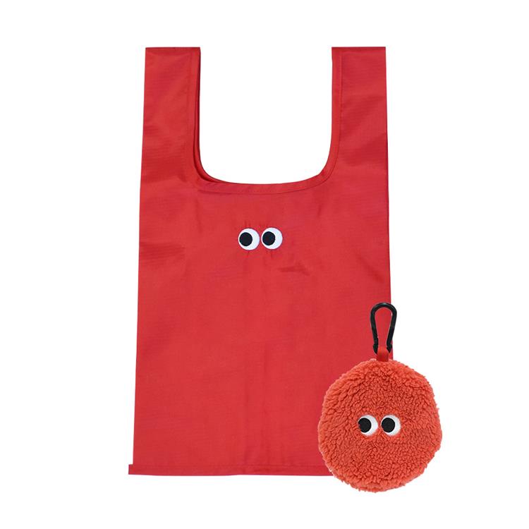 イロイロオメメ マスコットエコバック レッド レッド