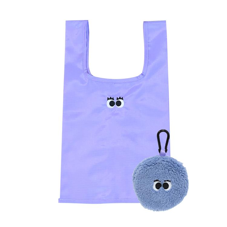 イロイロオメメ マスコットエコバック パープル パープル