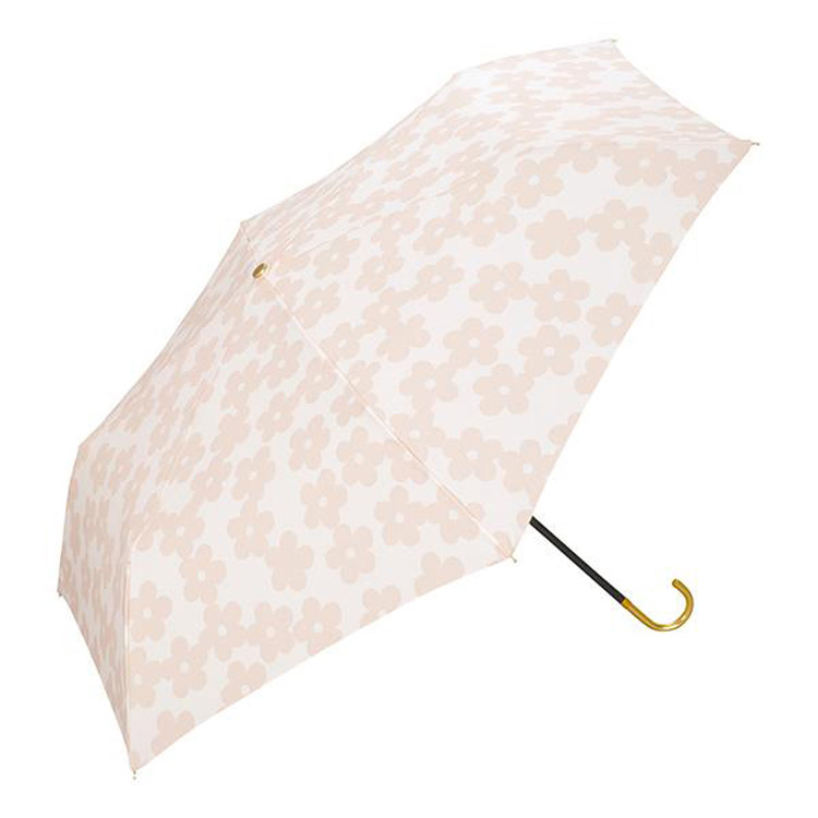 折りたたみ傘　フラワーレースｍｉｎｉ　ピンク　ダブルピーシー