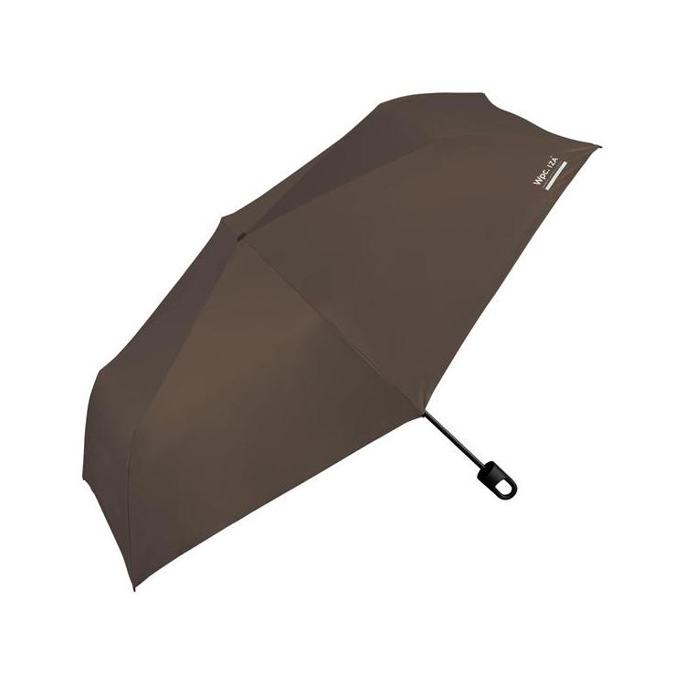 折りたたみ傘 晴雨兼用 IZA LARGE&HOOK ブラウン ブラウン