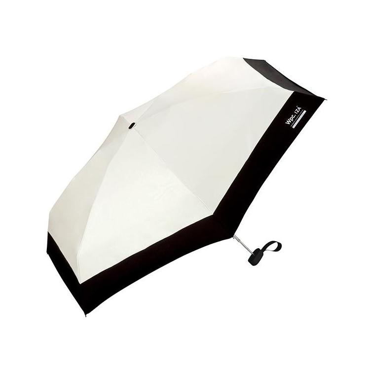 折りたたみ傘 晴雨兼用 IZA compact オフ×ブラック オフ×ブラック