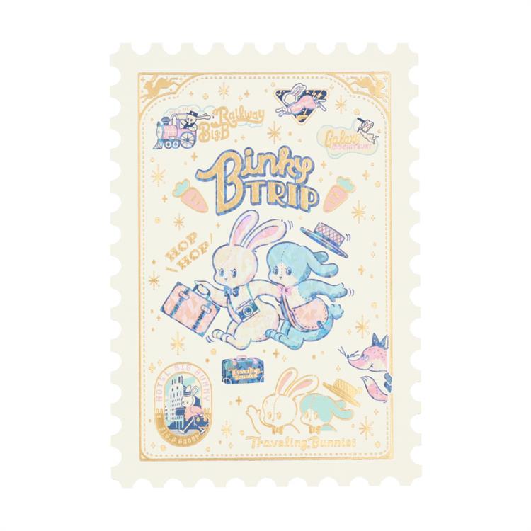 切手型ポストカード オビワン×ロッカク Binky TRIP(Binky TRIP