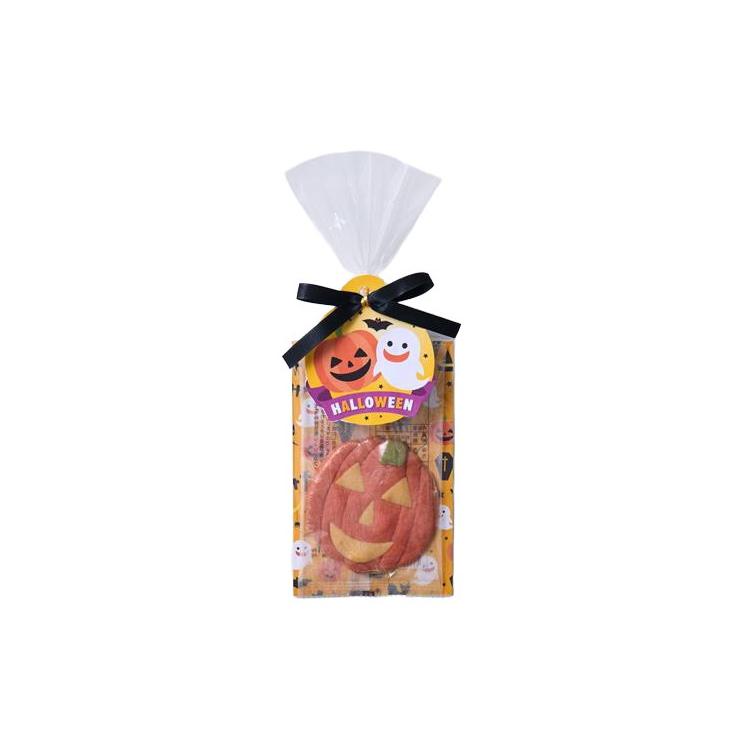 ハロウィンクッキー 赤カボチャ 1枚入