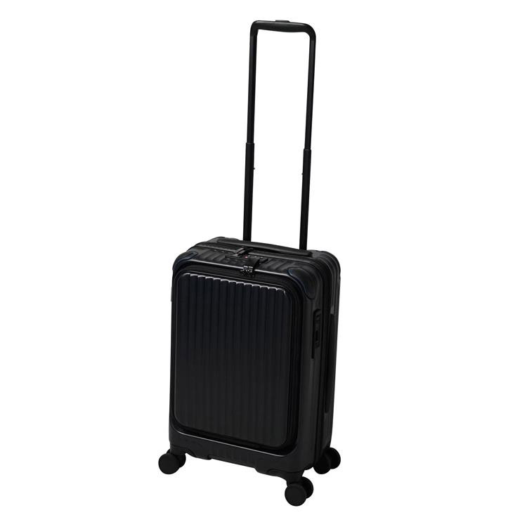 小型スーツケース　容量３５Ｌ　高さ５５ｃｍ　ファスナーキャリーケース　ジェットブラック　カーゴ　エアートランス ジェットブラック