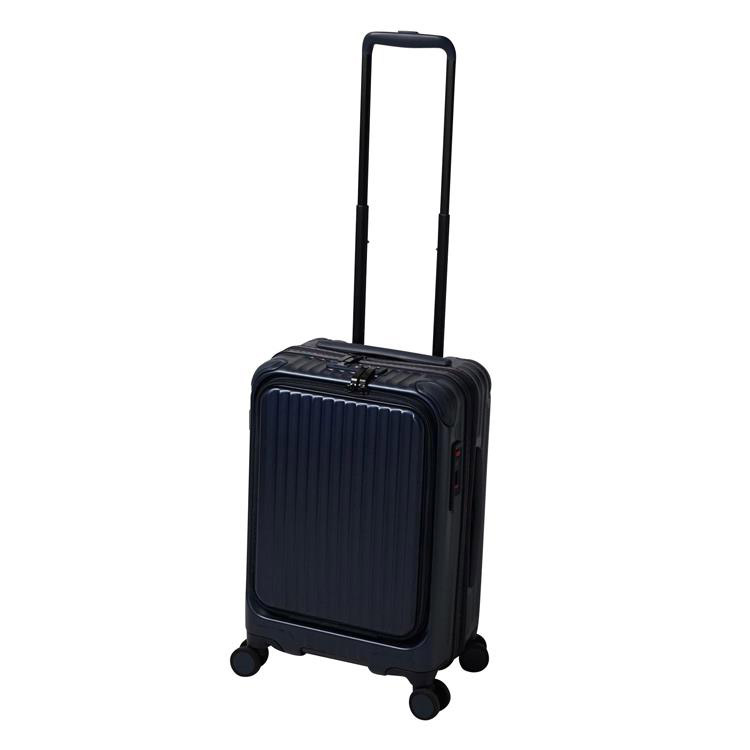 小型スーツケース　容量３５Ｌ　高さ５５ｃｍ　ファスナーキャリーケース　デニムブルー　カーゴ　エアートランス デニムブルー