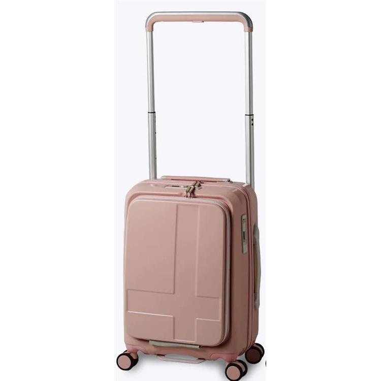 小型スーツケース 容量３８Ｌ フロントオープン ワイドキャリーケース イノベーター コーラルピンク: ファッション＆バラエティ雑貨  ロフト公式通販サイト LOFT