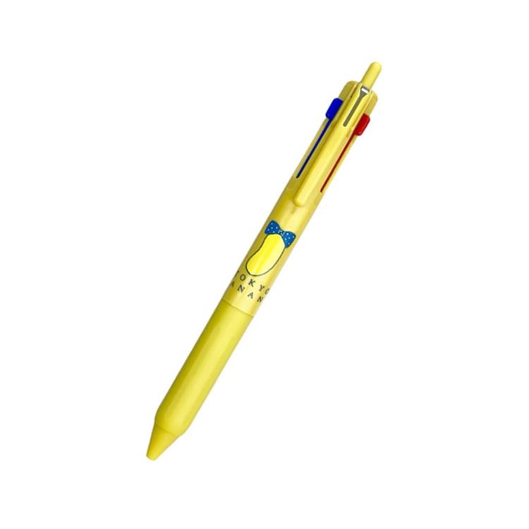 東京ばな奈 ジェットストリーム 新3色ボールペン 後端ノック式 0.5mm 油性 マスタード