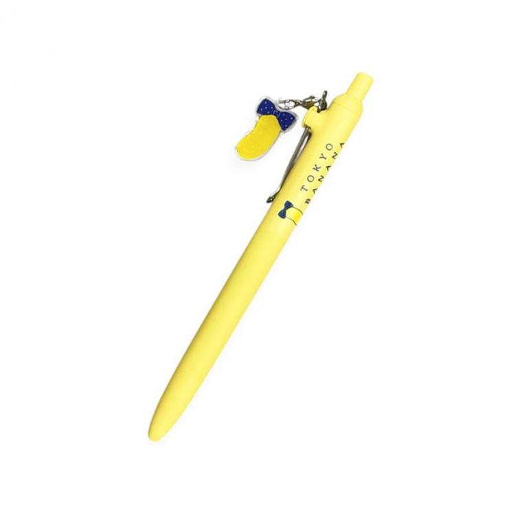 黄色  月に乗ったユニコーン  ボールペン  450円 東京ばな奈 ユニボール ZENTO ボールペン 0.5mm 水性 カナリア