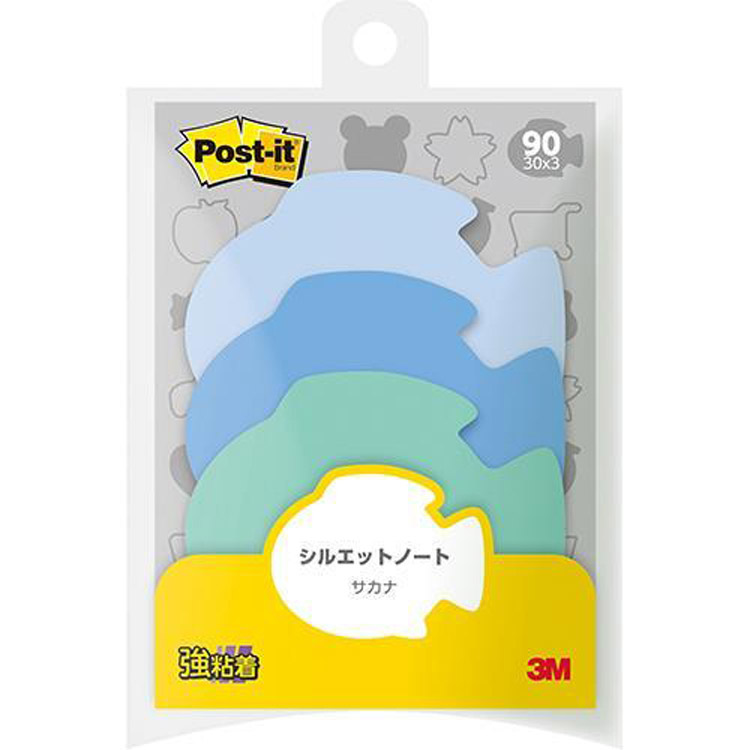 ３Ｍ ポスト・イット 強粘着タイプ シルエットノート サカナ: ステーショナリー ロフト公式通販サイト LOFT