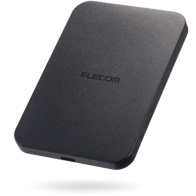 エレコム ワイヤレス充電対応5000mAh ブラック ブラック