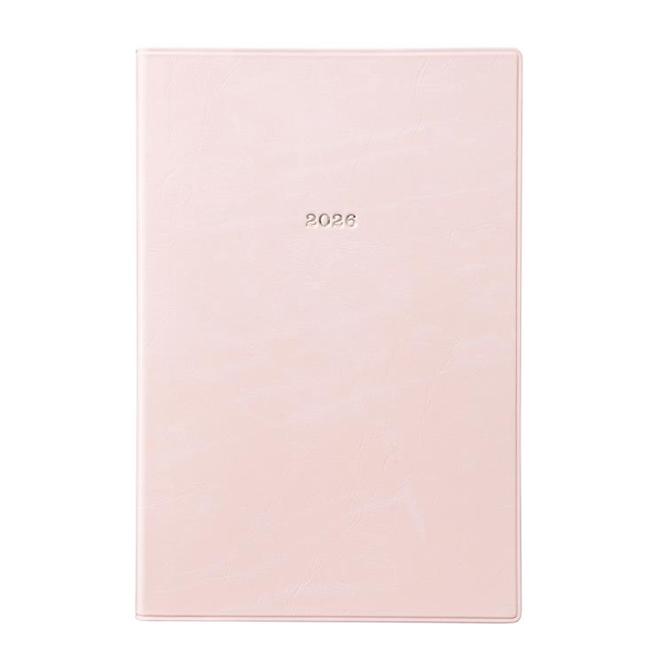 2026年4月始まり手帳 デイリー B6変形 EDiT ニュアンスカラー パステルピンク パステルピンク