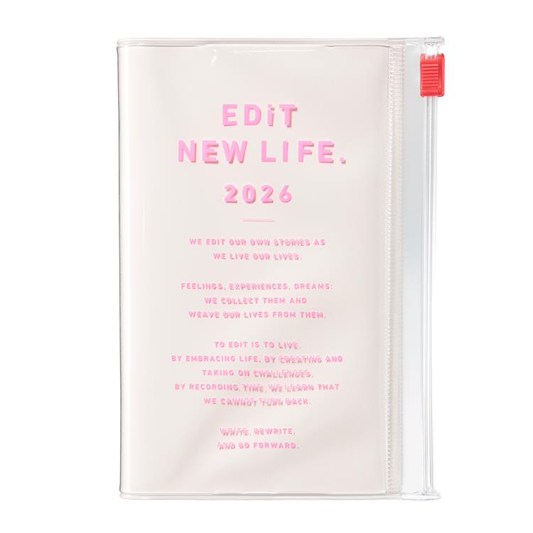 2026年4月始まり手帳 デイリー B7変形 EDiT タイポポケット アイボリー アイボリー