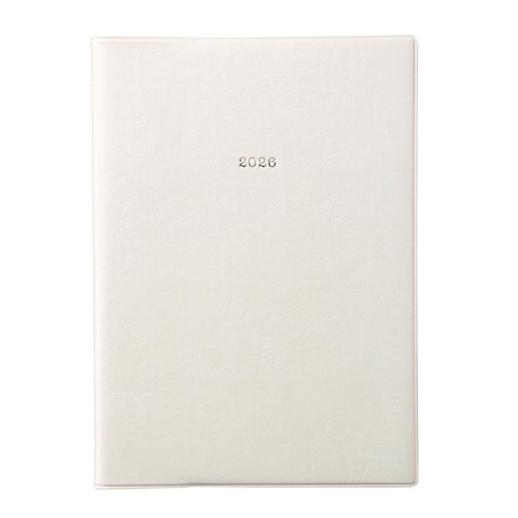 2026年4月始まり手帳 週間バーチカル セミA5 EDiT ニュアンスカラー パールホワイト パールホワイト