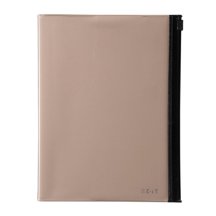 2026年4月始まり手帳 週間バーチカル セミA5 EDiT クリアポケット ライトラテ ライトラテ