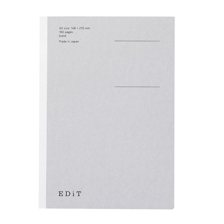 手帳用紙を使ったノート A5 EDiT 無地 無地