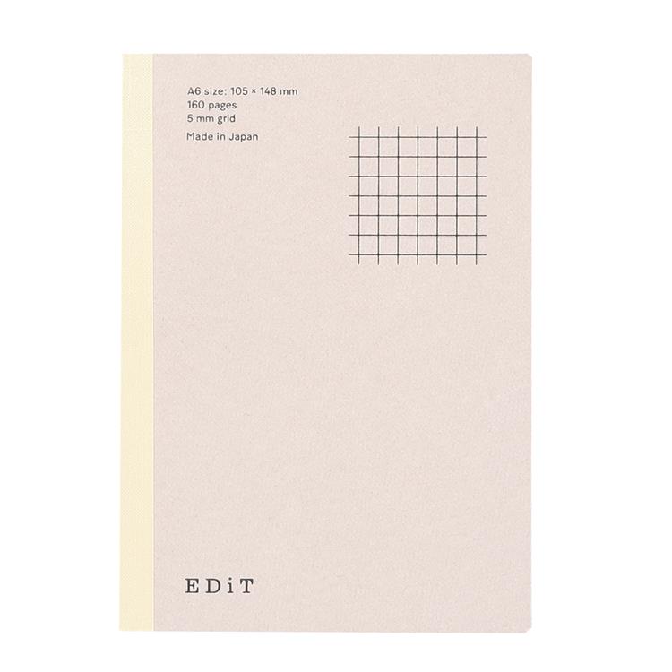 手帳用紙を使ったノート A6 EDiT 5mm方眼罫 5mm方眼罫