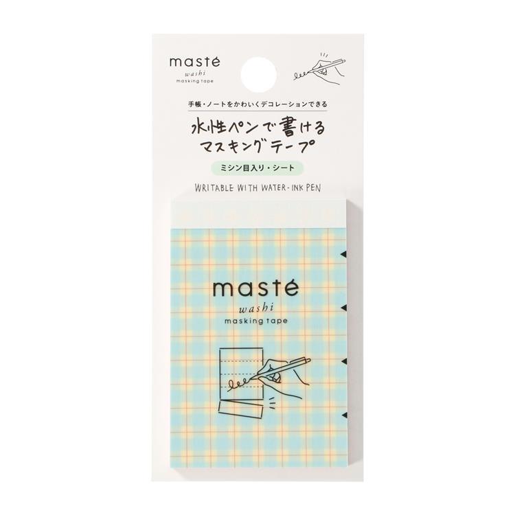 水性ペンで書けるマスキングテープ ミシン目入りシート パターンミックスA パターンミックスA