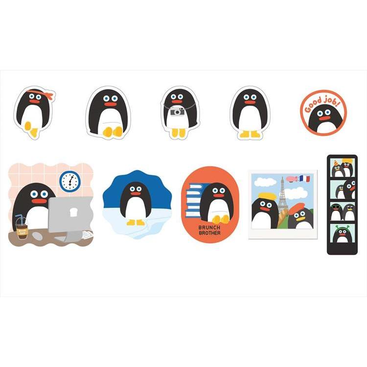 フレークステッカー ブランチブラザー ペンギン ペンギン