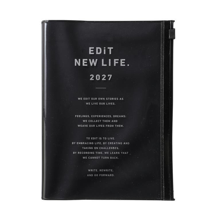 2027年1月始まり手帳 1日1ページ B6変形 エディット タイポポケット