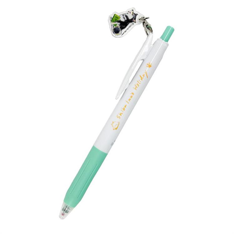 サラサクリップ ボールペン 0.5mm ゲルインク チャーム付き 村田夏佳 しばいぬの休日 本【ロフト限定】 本