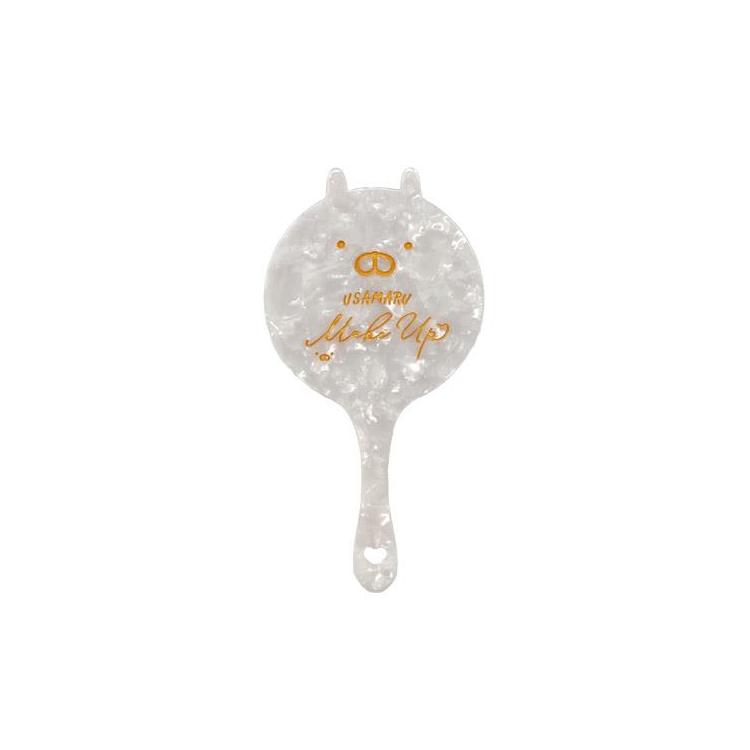 ハンドミラー&巾着セット うさまるメイクアップ ホワイト