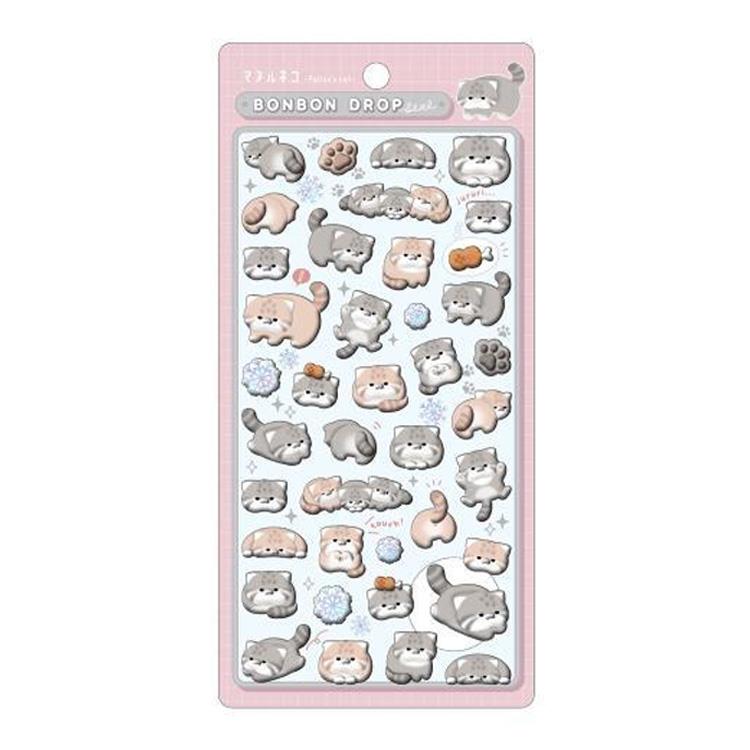 ボンボンドロップシール アニマル マヌルネコ マヌルネコ
