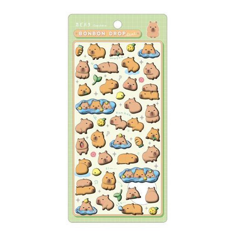 ボンボンドロップシール アニマル カピバラ カピバラ