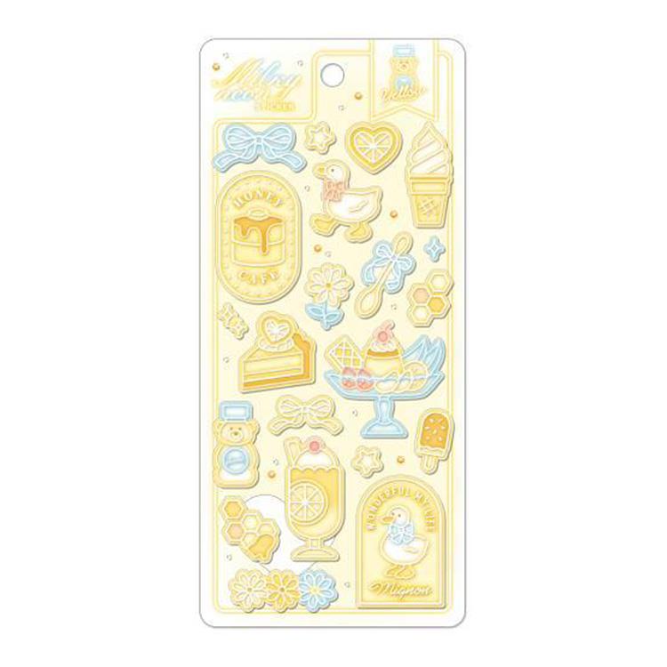 ミルキーネオンステッカー ミルキーイエロー ミルキーイエロー