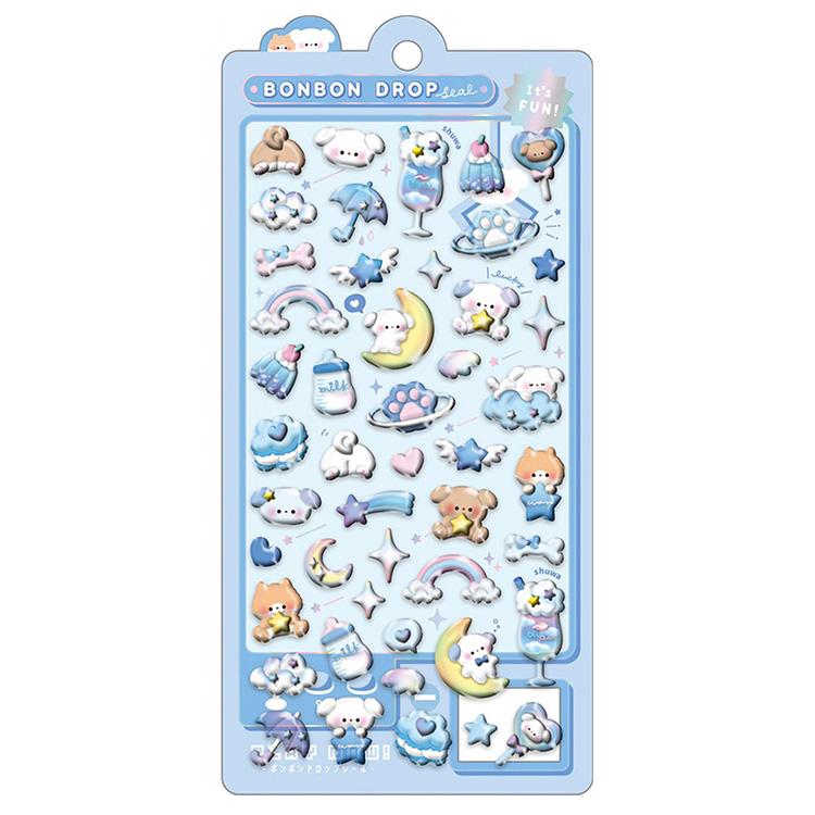 ボンボンドロップシール わんわんボンボン わんわんボンボン