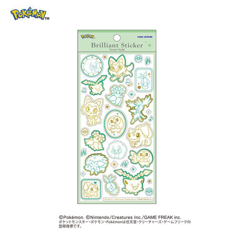 ブリリアントステッカー ポケモン くさタイプ くさタイプ