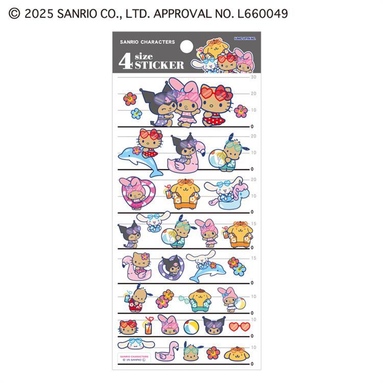 4サイズステッカー サンリオキャラクターズ ナイトパーティー ナイトパーティー
