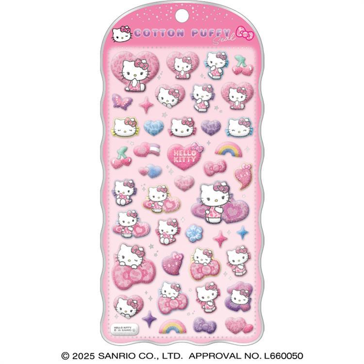 コットンパフィーシール サンリオキャラクターズ ハローキティ レオパード ハローキティ・レオパード