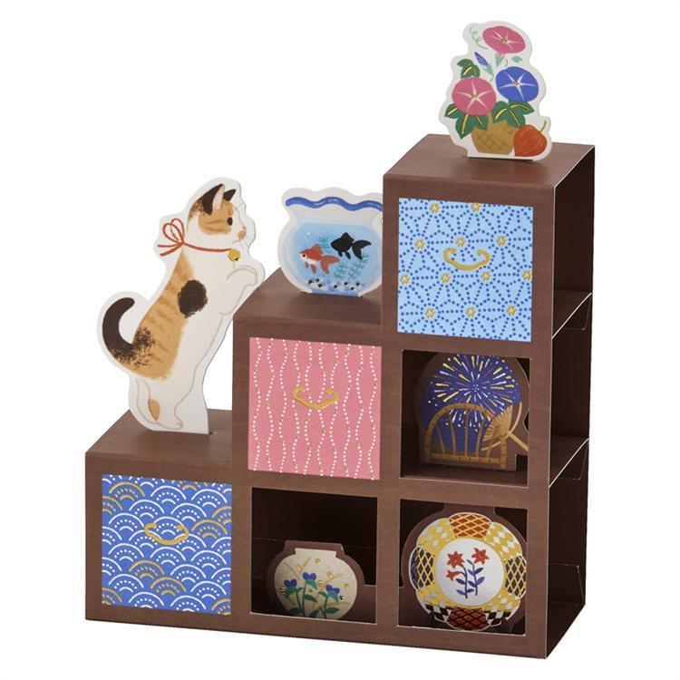 BiS階段/BiS階段 箱盤〈1,000セット生産限定・6枚組〉 サマーカード 立体 階段たんすとネコ: ステーショナリー | ロフト