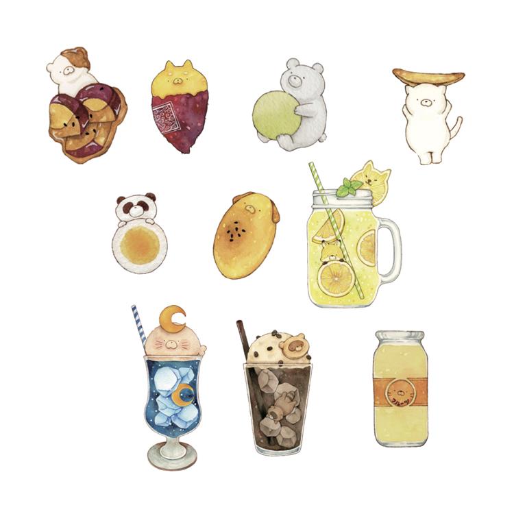 フレークシール Ponta Yummy! Yummy!