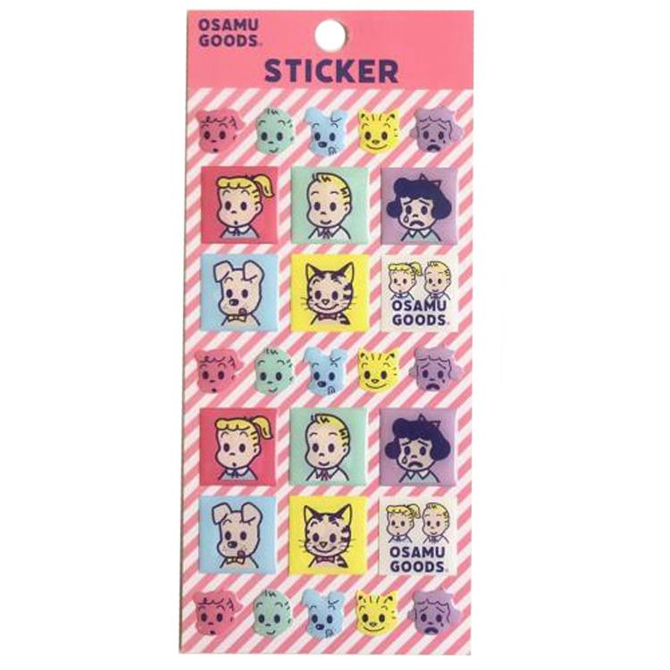 エポキシステッカー オサムグッズ ピンク