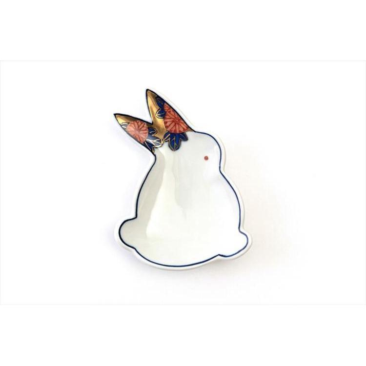 うさぎ型銘々皿(青) 古伊万里様式 古伊万里様式