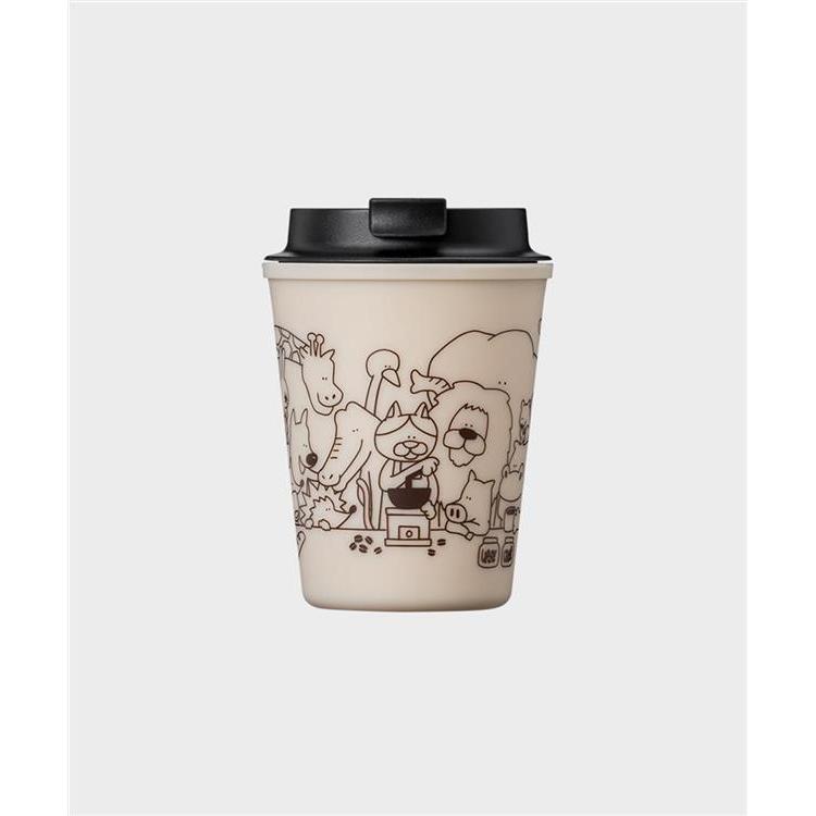 コーヒーミル見る動物たち スリーク 300ml ベージュ ベージュ