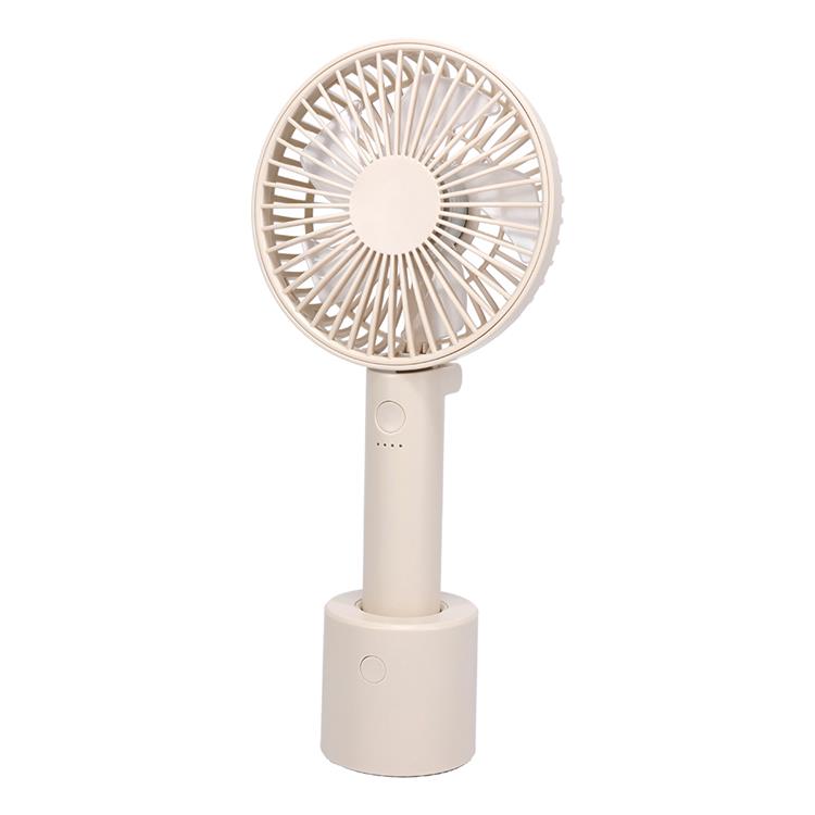 台座付き静音ハンディファン アプリコットミルク 扇風機 アプリコットミルク