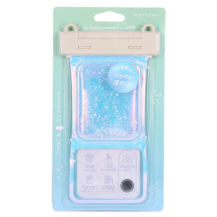MOTTERU スマートフォン用防水ケース 水にぷかぷか浮かぶ アーモンドミルク アーモンドミルク