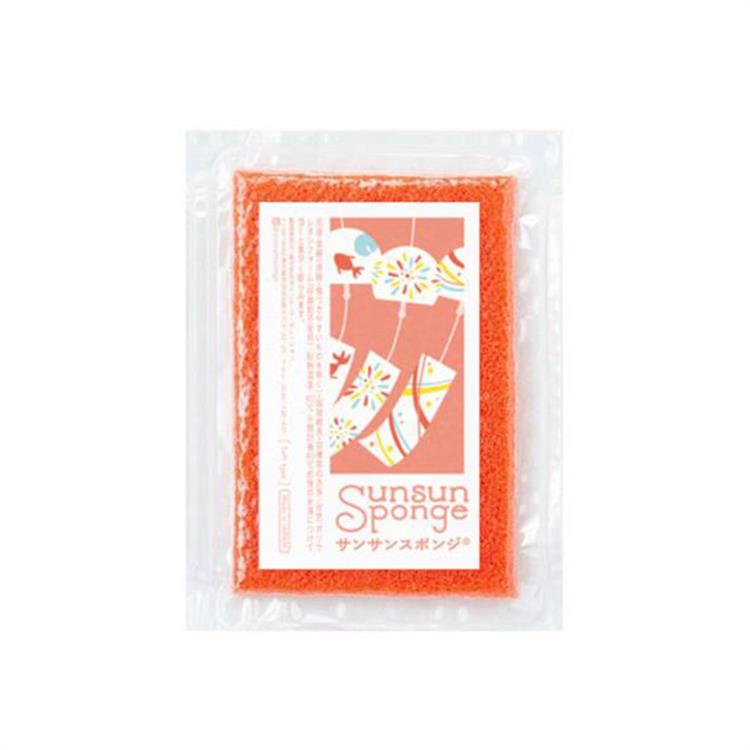 サンサンスポンジ 夏 オレンジレッド ソフトタイプ オレンジレッド