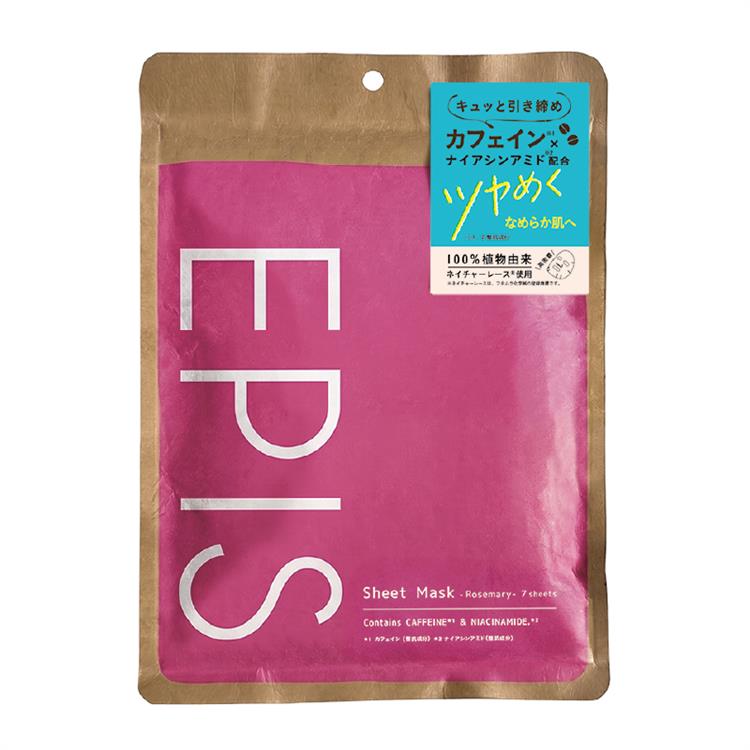 エピス ひきしめシートマスク カフェイン×ナイアシンアミド 7枚入
