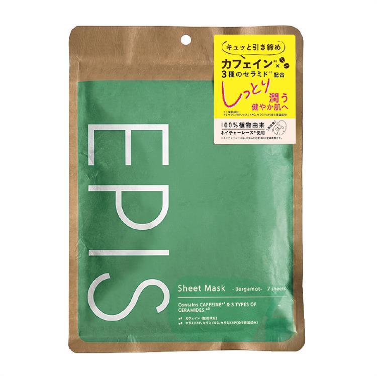 エピス ひきしめシートマスク カフェイン×3種のセラミド 7枚入: コスメ