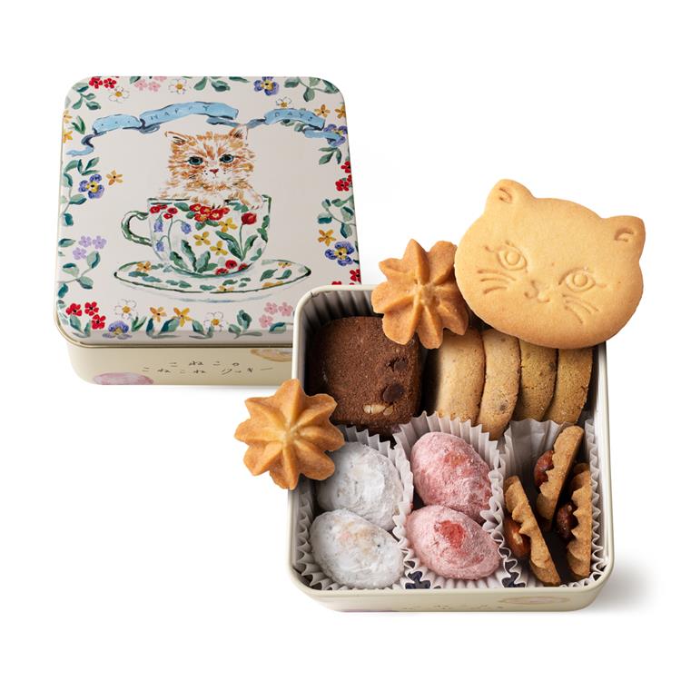 DADACA こねこのクッキー缶MINI HAPPYDAY