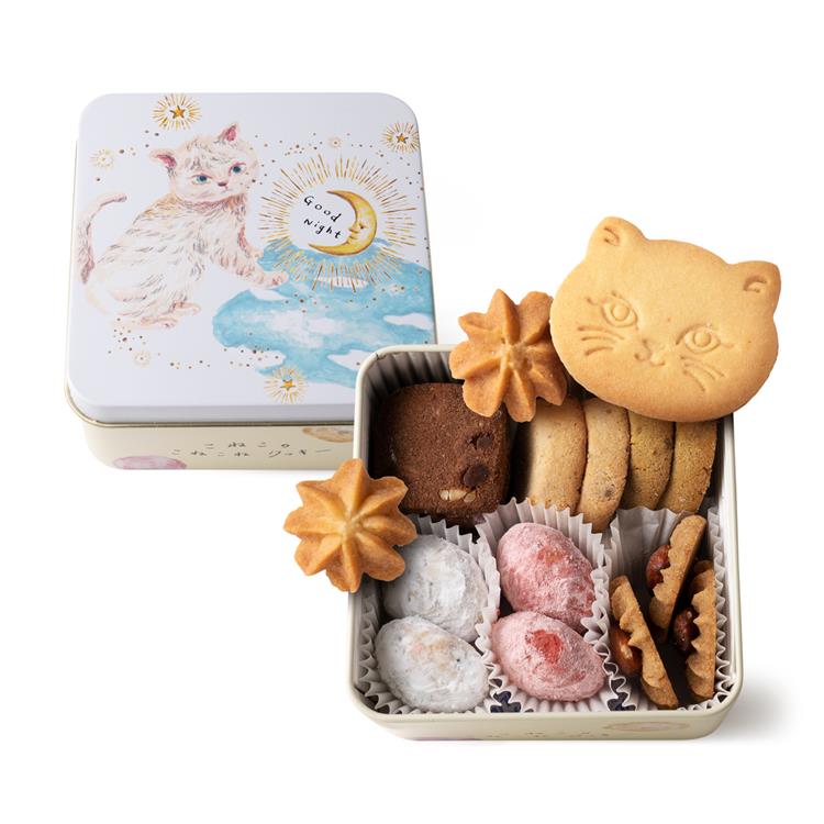 DADACA こねこのクッキー缶MINI GOODNIGHT